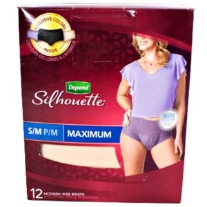 Depend Women Underwear Silhouette Maximum Size S/M